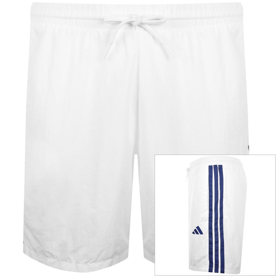 adidas Sportswear 3 Stripe Chelsea Shorts White | Mainline Menswear x